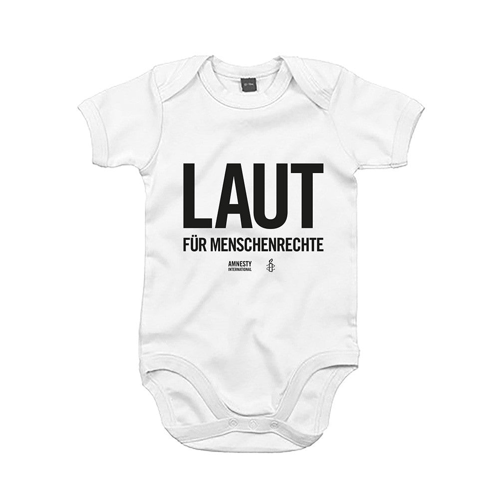 Amnesty (Baby-Body Laut für Menschenrechte weiß)