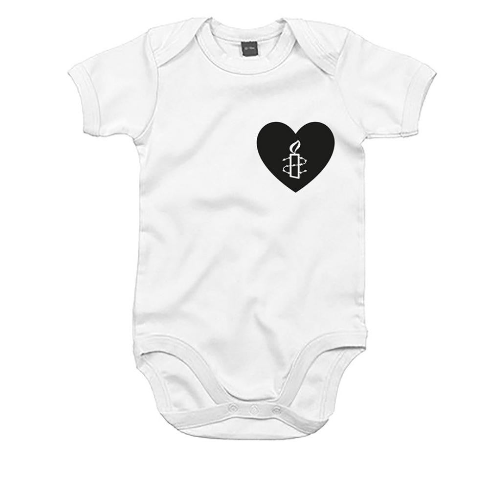 Amnesty (Baby-Body Herz Für Amnesty weiß)