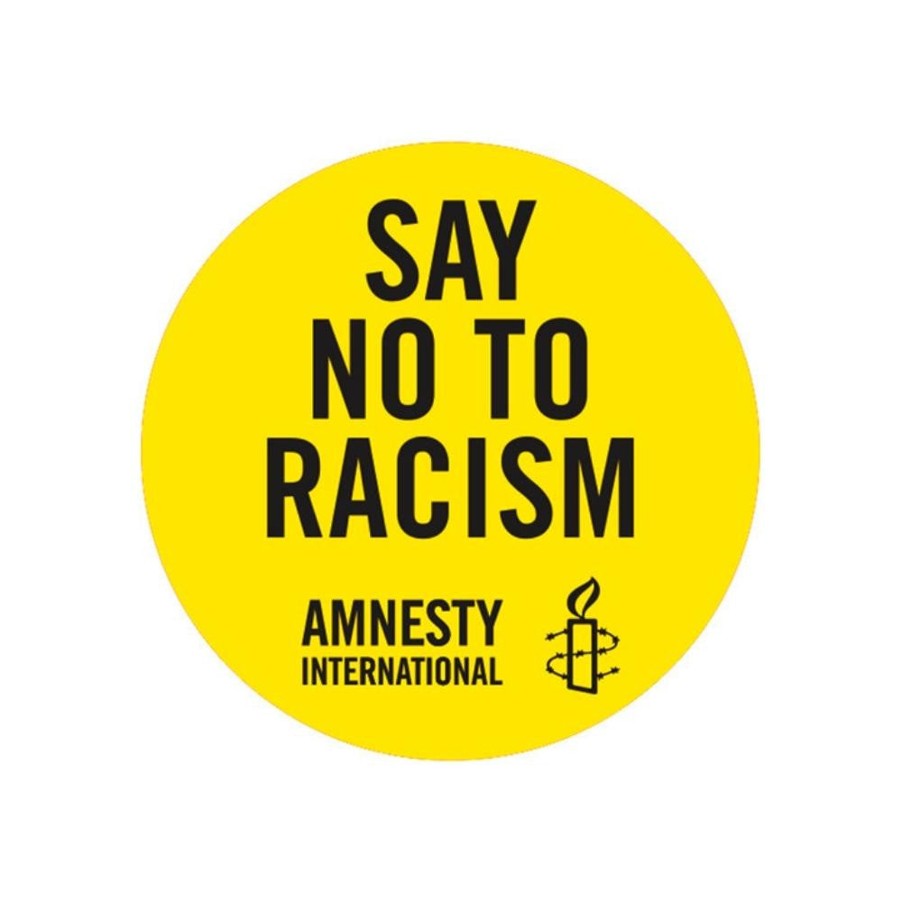 Amnesty (Textilaufkleber Say No To Racism)