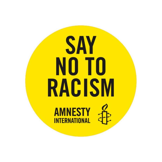 Amnesty (Textilaufkleber Say No To Racism)