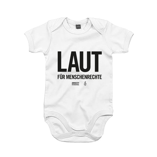 Amnesty (Baby-Body Laut für Menschenrechte weiß)
