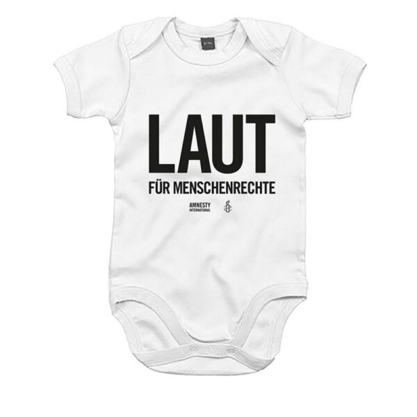 Baby-Body Laut für Menschenrechte