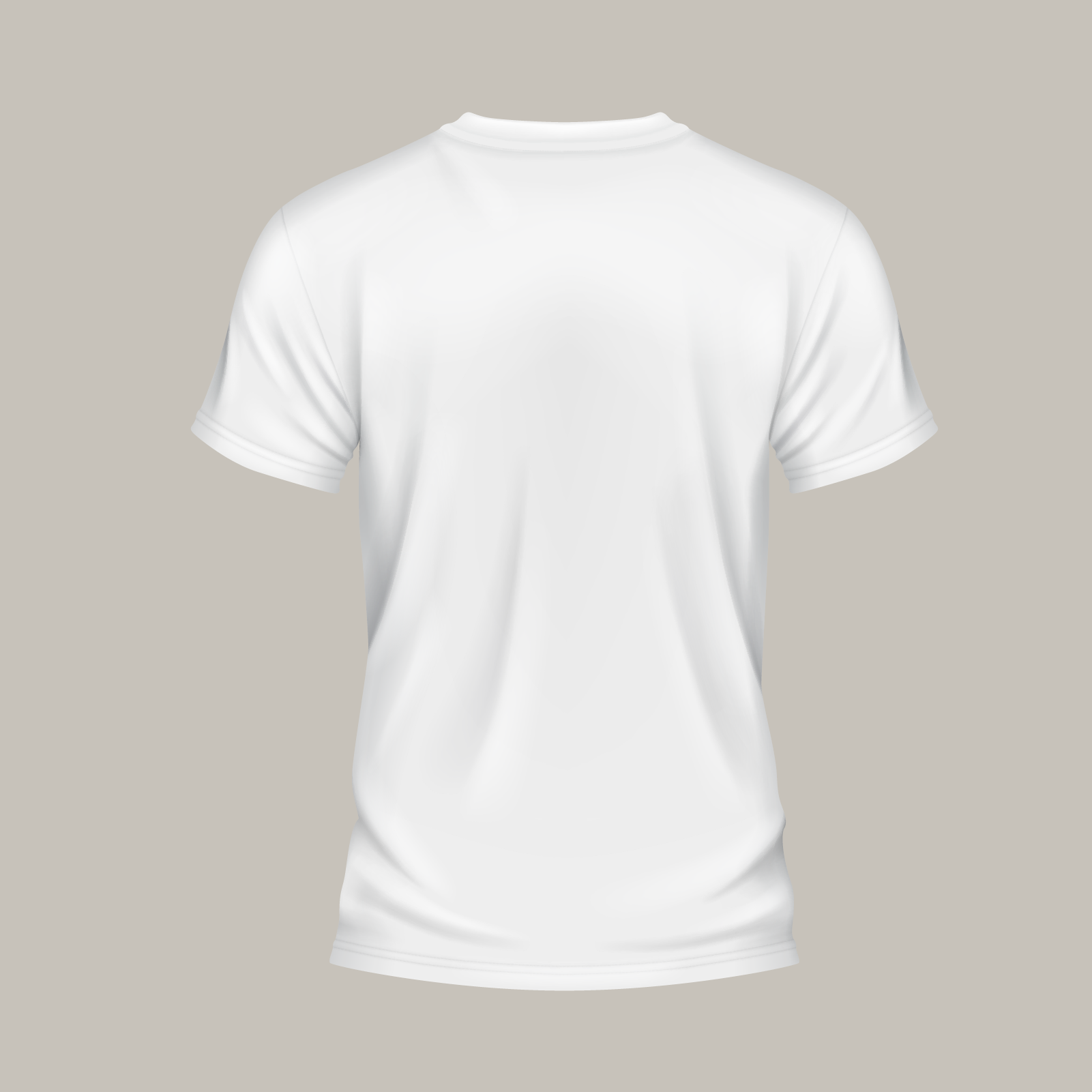 Weißes T-Shirt von hinten